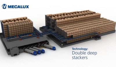 Dvigubo gylio automatiniai aukštųjų stelažų krautuvai padėklams: puiki talpos ir valdymo pusiausvyra