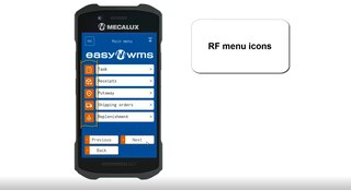 New graphic style on Easy WMS RF scanners