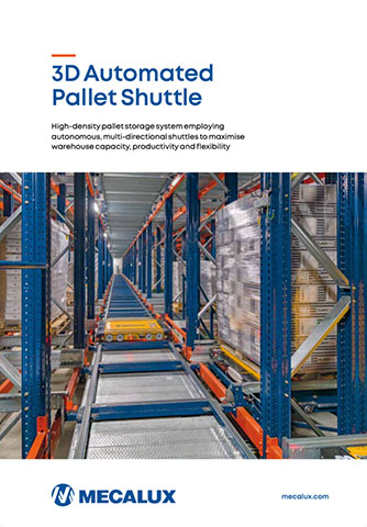 Automatinė Pallet shuttle 3D sistema