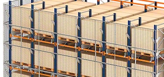 Apsauginis tinklas apsaugo, kad kroviniai neiškristų