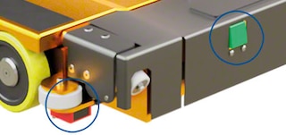 3D Shuttle vežimėlio jutikliai užtikrina tikslias ir efektyvias operacijas