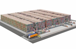 Naudojant automatinę Pallet shuttle sistemą galima suprojektuoti didelės talpos sandėliavimo sistemas