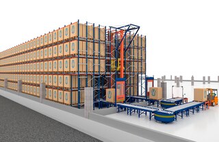Automatinės Pallet shuttle sistemos taip pat tinkamos sandėliavimo sistemoms su žemomis lentynomis