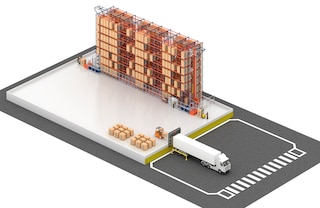 Automatinius aukštųjų stelažų krautuvus padėklams galima naudoti nedideliuose sandėliuose