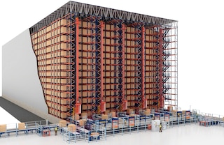 Automatiniai aukštųjų stelažų krautuvai padėklams yra idealus sprendimas automatizuotoms operacijoms stelažinių lentynų sandėliuose atlikti