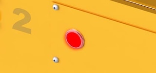 Trikčių indikatorius įspėja naudotojus, kad aptikta su Shuttle vežimėliu susijusi problema