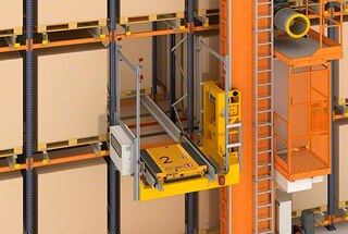 Pallet shuttle sistema su automatiniais aukštųjų stelažų krautuvais padėklams
