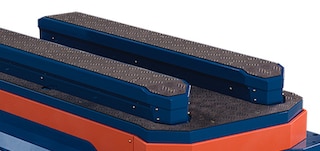 AMR 600 ir AMR 1500 modeliuose sumontuotos kėlimo platformos