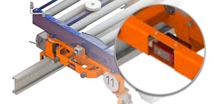 Fotoelementai padidina sistemos saugumą, nes užtikrina tinkamą atstumą tarp vežimėlių