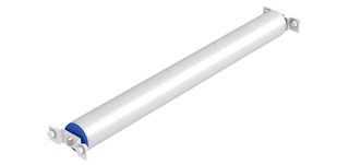 Stabdomieji ritinėliai kontroliuoja padėklų judėjimo greitį