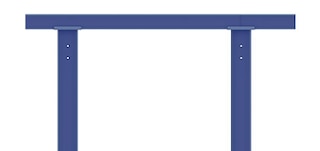 Horizontalios detalės, jungiančios priešingų lentynų viršūnes, padidina konsolinių stelažų stabilumą