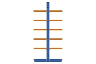 Naudojant dvipusius konsolinius stelažus, sandėliavimo talpa padidinama dvigubai, palyginti su vienpusiais variantais