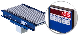 Svarstyklės tikrina vienetinių krovinių svorį