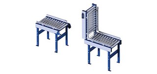 Konvejerio vartai atveria praėjimą per sistemą