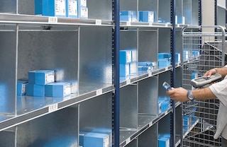 Skyriuose sudėtas prekes galima lengviau surinkti