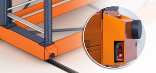 Jei vidinė apsauginė užtvara aktyvuojama, ji blokuoja pagrindo judėjimą