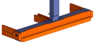Šoninės apsaugos apsaugo mobilių pagrindų išorines važiuokles nuo atsitiktinių smūgių