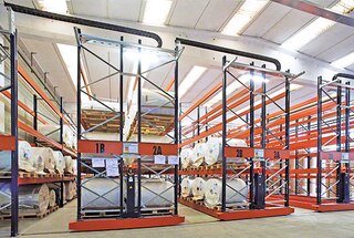 Naudojant stovėjimo režimą, visi tarpueiliai atveriami vienu metu, paskirstant prieigos erdvę