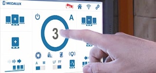 Shuttle vežimėlio indikatorius rodo eksploatuojamo Pallet Shuttle vežimėlio identifikacinį numerį