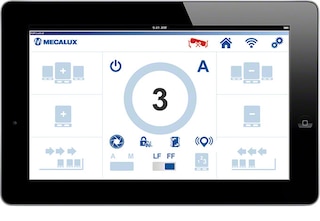 Pallet Shuttle valdymo sistema turi platų funkcijų pasirinkimą