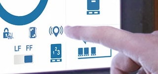 Vietos nustatymo signalas naudojamas Shuttle vežimėlio vietai nustatyti