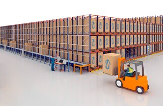 „Pallet Shuttle“ sistemą galima papildyti automatizuotais įrenginiais, pvz., padėklų konvejerių sistema