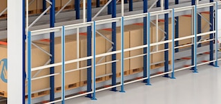Pallet Shuttle stelažų apsauginiai aptvarai