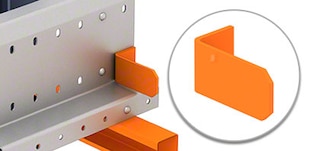 Pallet Shuttle stelažų galiniai bėgių stabdikliai