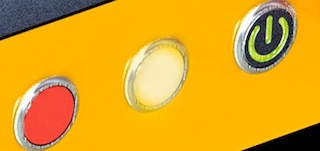 Shuttle įrenginio akumuliatoriaus būsenos indikatorius