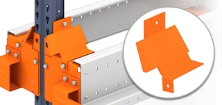 Padėklų centravimo įtaisai Pallet Shuttle stelažuose