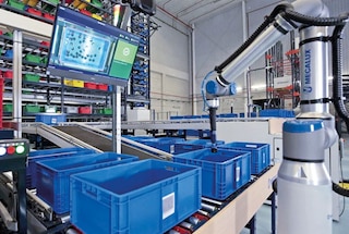 Produktų komplektavimo robotai prisitaiko prie daugelio elektroninės prekybos įmonių poreikių