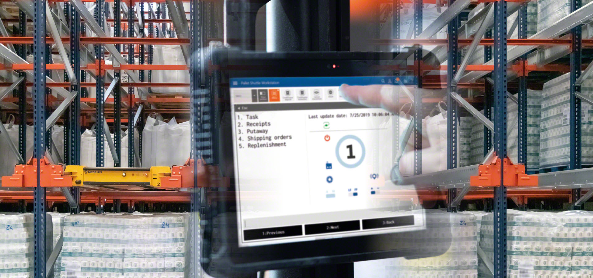 SVS ir Pallet shuttle sistemos integracija