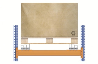 Sistemoje su vežimėliais padėklai yra laikomi ant vežimėlių, išskyrus paskutinįjį, kuris stovi ant bėgių